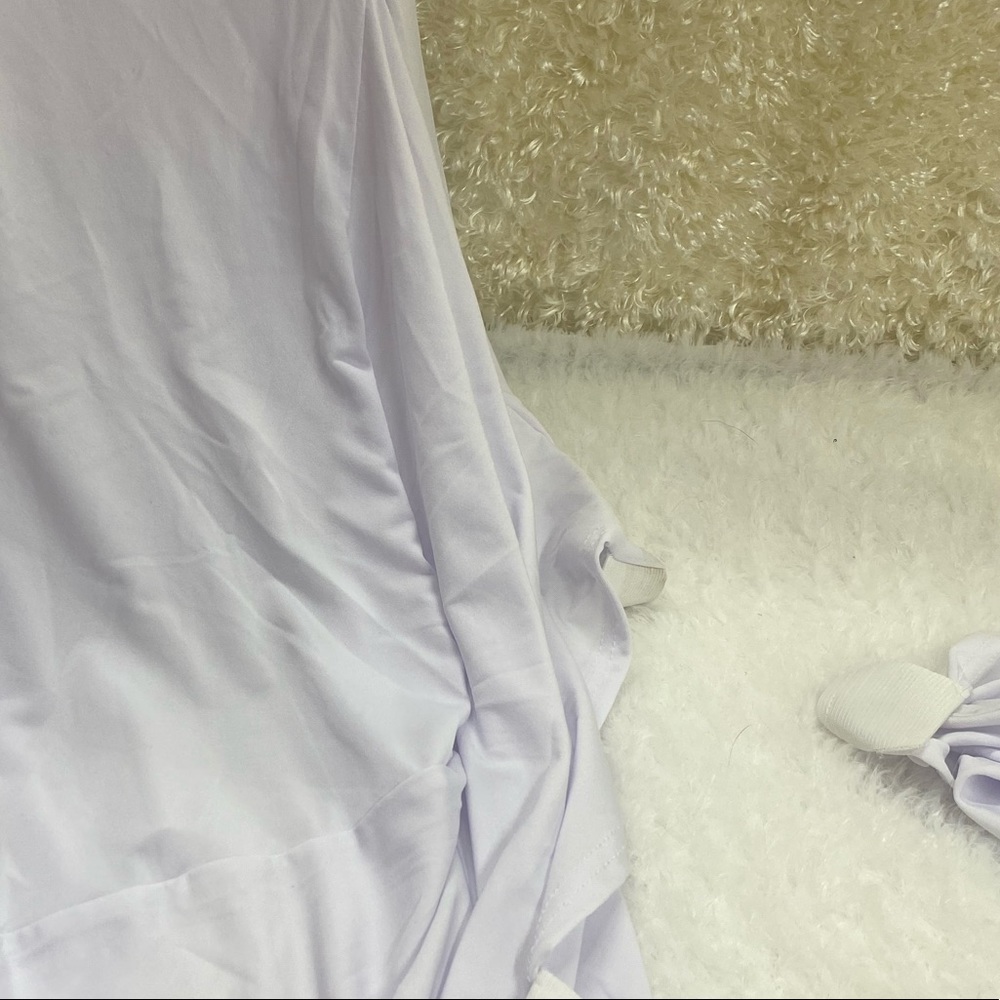 lot of 17, Chair Cover w/foot pocket, white, stretch spandex, sleek/stylish - Picture 6 of 7